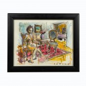STEVE PENLEY, NUDE IN INTERIOR