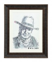 STEVE PENLEY, SKETCH OF JOHN W
