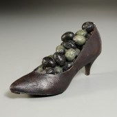 STEVE TOBIN, BRONZE SHOE SCULP