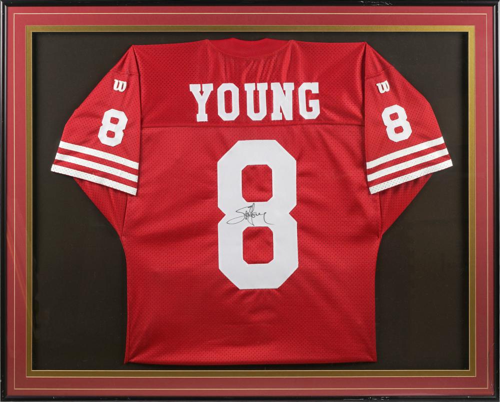 STEVE YOUNG SIGNED 49ERS FOOTBALL