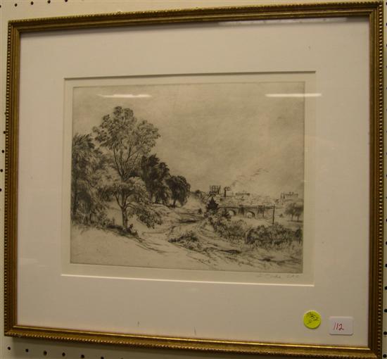 Steven Csoka (1897 - 1989)  etching