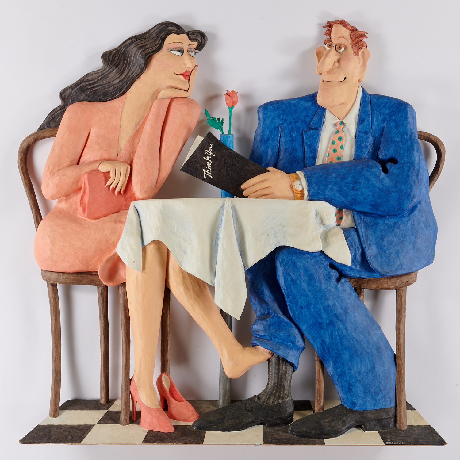 STEVEN HANSEN, PAPER MACHE RELIEF