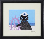 STEVEN HUNECK SILKSCREEN "AT T