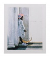 STEVEN S YOUNG 'GIRL IN HAT' O