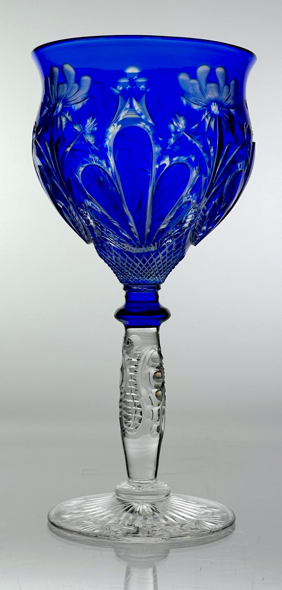 STEVENS & WILLIAMS CUT GLASS WINE