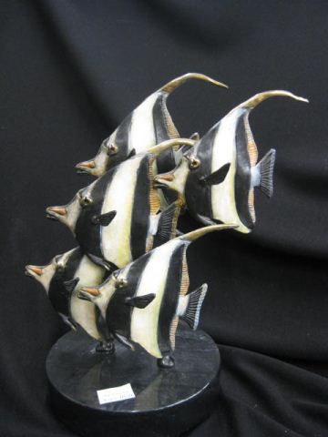 Stewart Wegner Bronze of Angel Fish