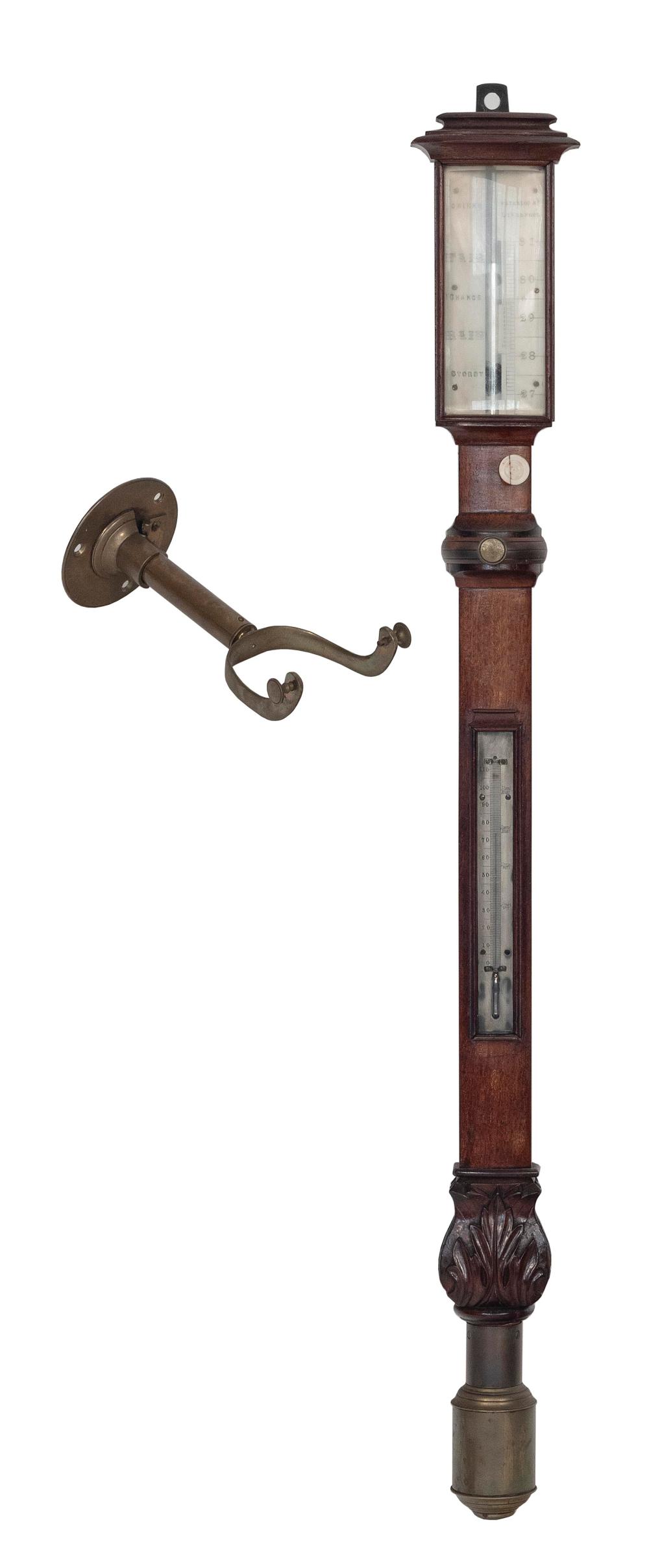 STICK BAROMETER ENGLAND, 19TH