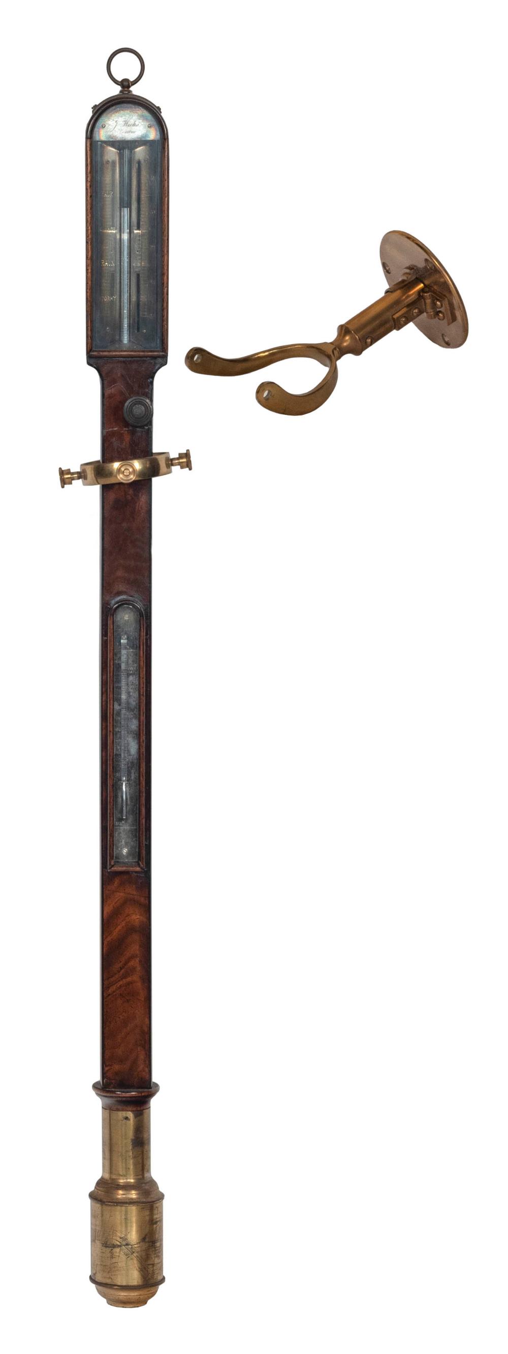 STICK BAROMETER LONDON, 19TH