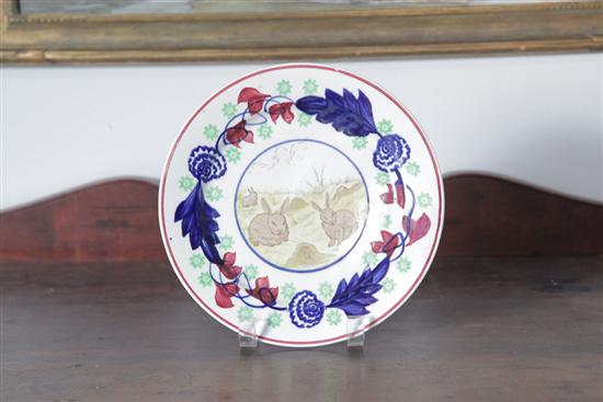 STICK SPATTER RABBIT PLATE.