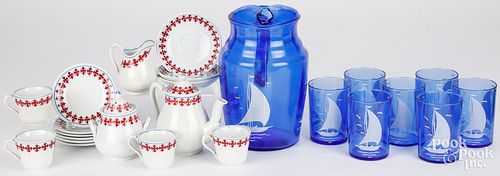 STICK SPATTER TEA SERVICE,