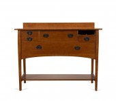 STICKLEY ARTS & CRAFTS OAK SID