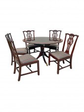 STICKLEY BANDED MAHOGANY DININ