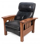 STICKLEY BOW-ARM MORRIS OAK RE