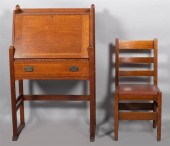 STICKLEY BRANDT OAK SLANT FRON