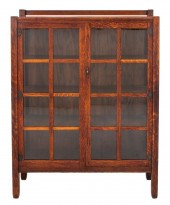 STICKLEY BROS. OAK CHINA CABIN