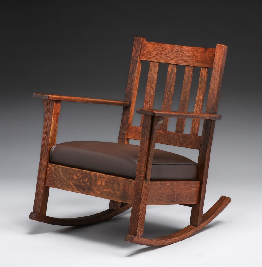 STICKLEY BROTHERS #731 OAK ROCKER