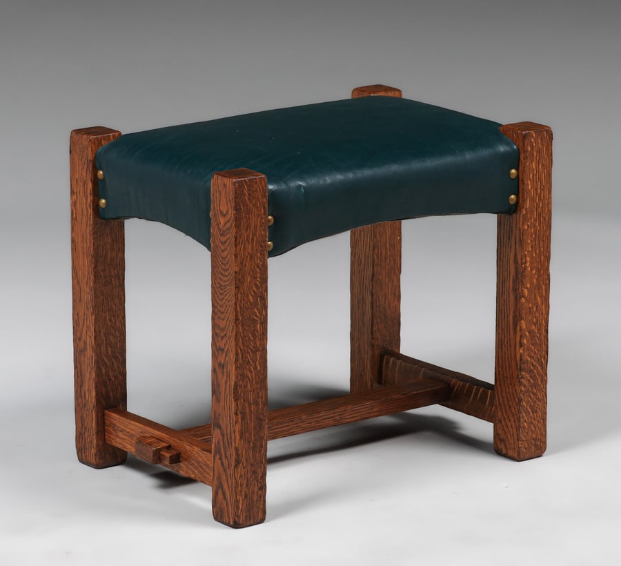 STICKLEY BROTHERS OAK FOOTSTOOL