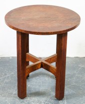 STICKLEY CRAFTSMAN OAK SIDE TA
