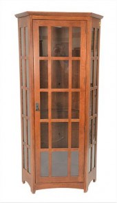 STICKLEY LIGHTED MISSION OAK C