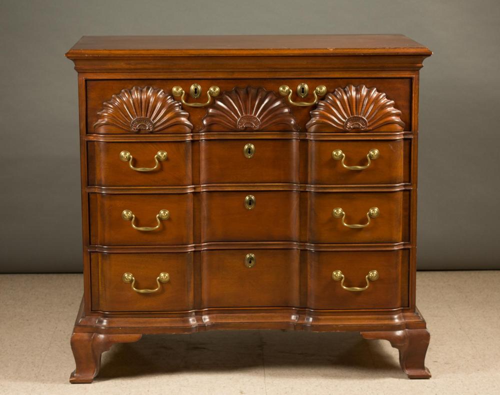 STICKLEY MAHOGANY BLOCK-FRONT