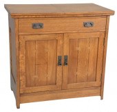 STICKLEY MISSION OAK BAR CABIN