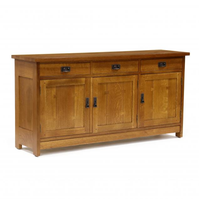 STICKLEY, MISSION OAK SIDEBOARD