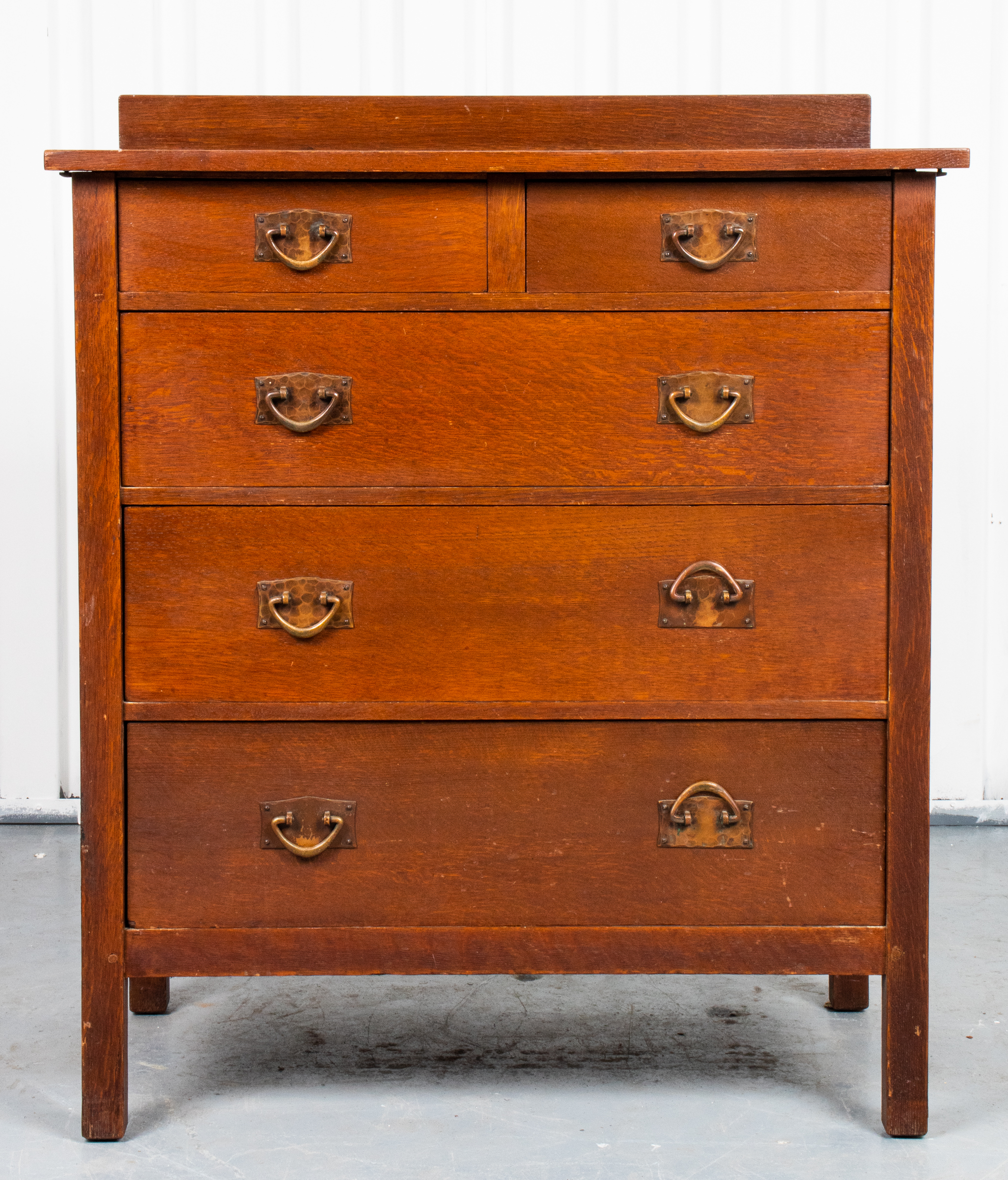 STICKLEY MISSION TALL OAK CHEST
