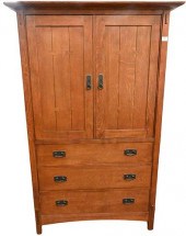 STICKLEY OAK ARMOIRStickley Oa