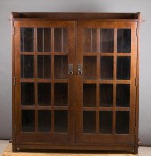 STICKLEY OAK CABINET BOOKCASES