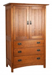 STICKLEY OAK ENTERTAINMENT CAB