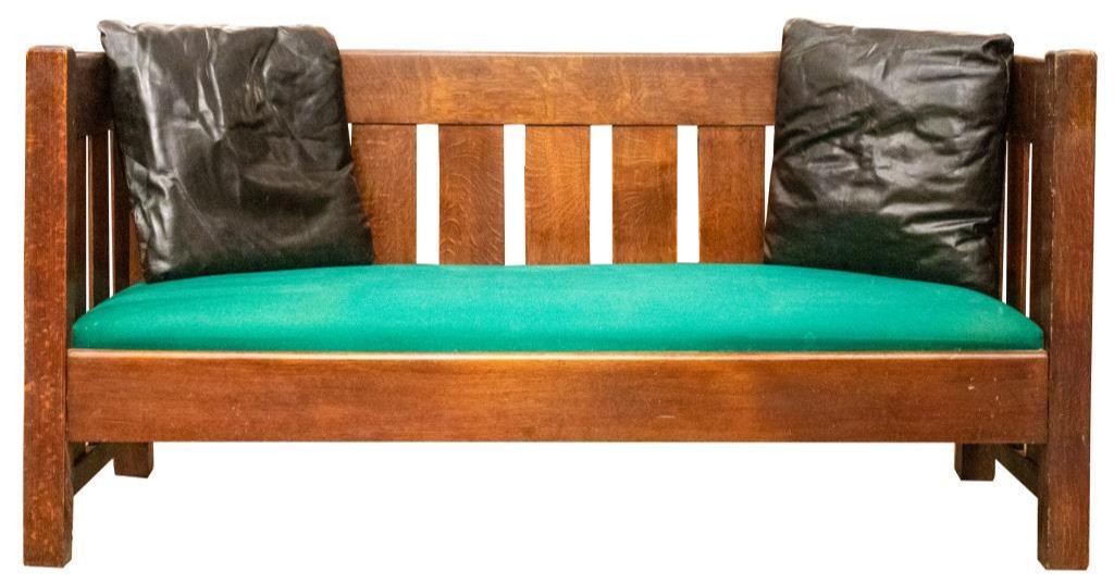 STICKLEY OAK MISSION BENCH Stickley