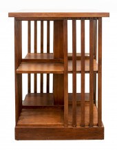 STICKLEY OAK REVOLVING BOOKCAS