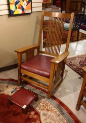 STICKLEY OAK SPINDLE ROCKER AN