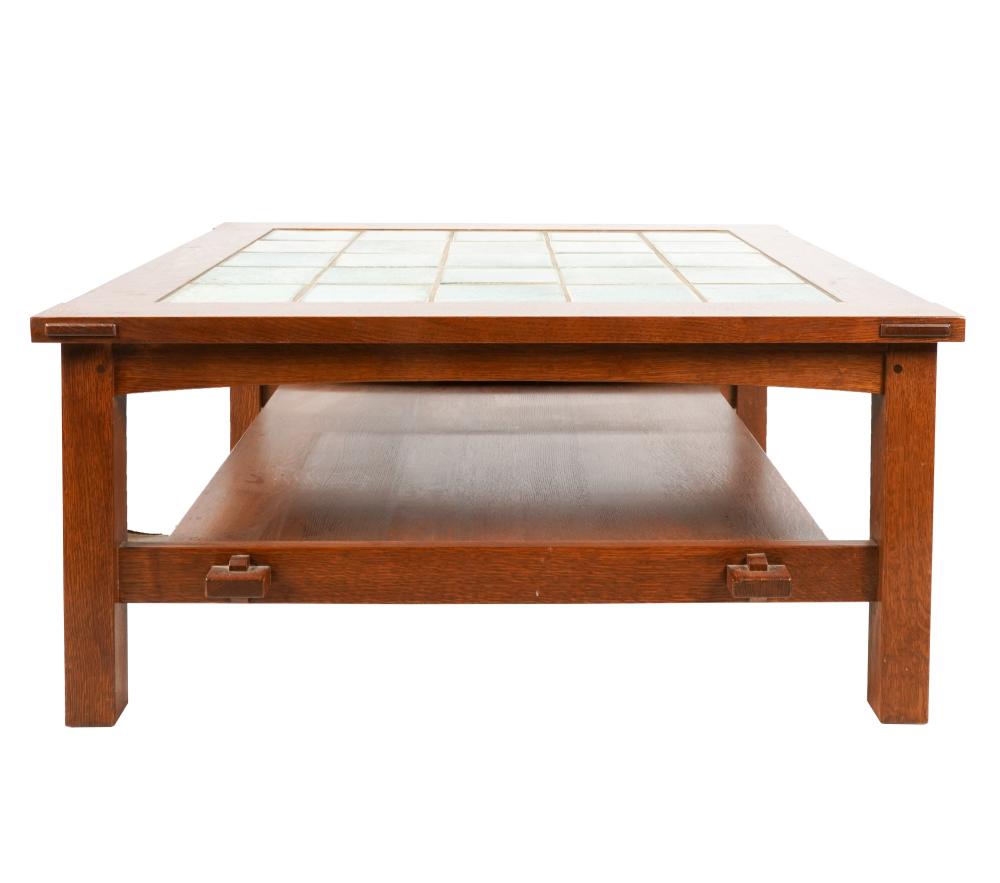 STICKLEY OAK & TILE COFFEE