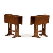 STICKLEY, PAIR OF MISSION OAK