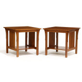 STICKLEY, PAIR OF MISSION STYL