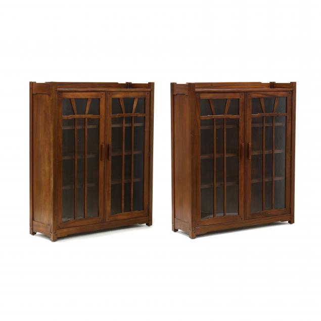 STICKLEY, PAIR OF MISSION STYLE