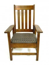 Stickley Quaint  oak arm chair