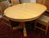 STICKLEY ROUND OAK DINING TABL