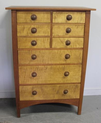 Stickley Tall Chest.Six drawer over