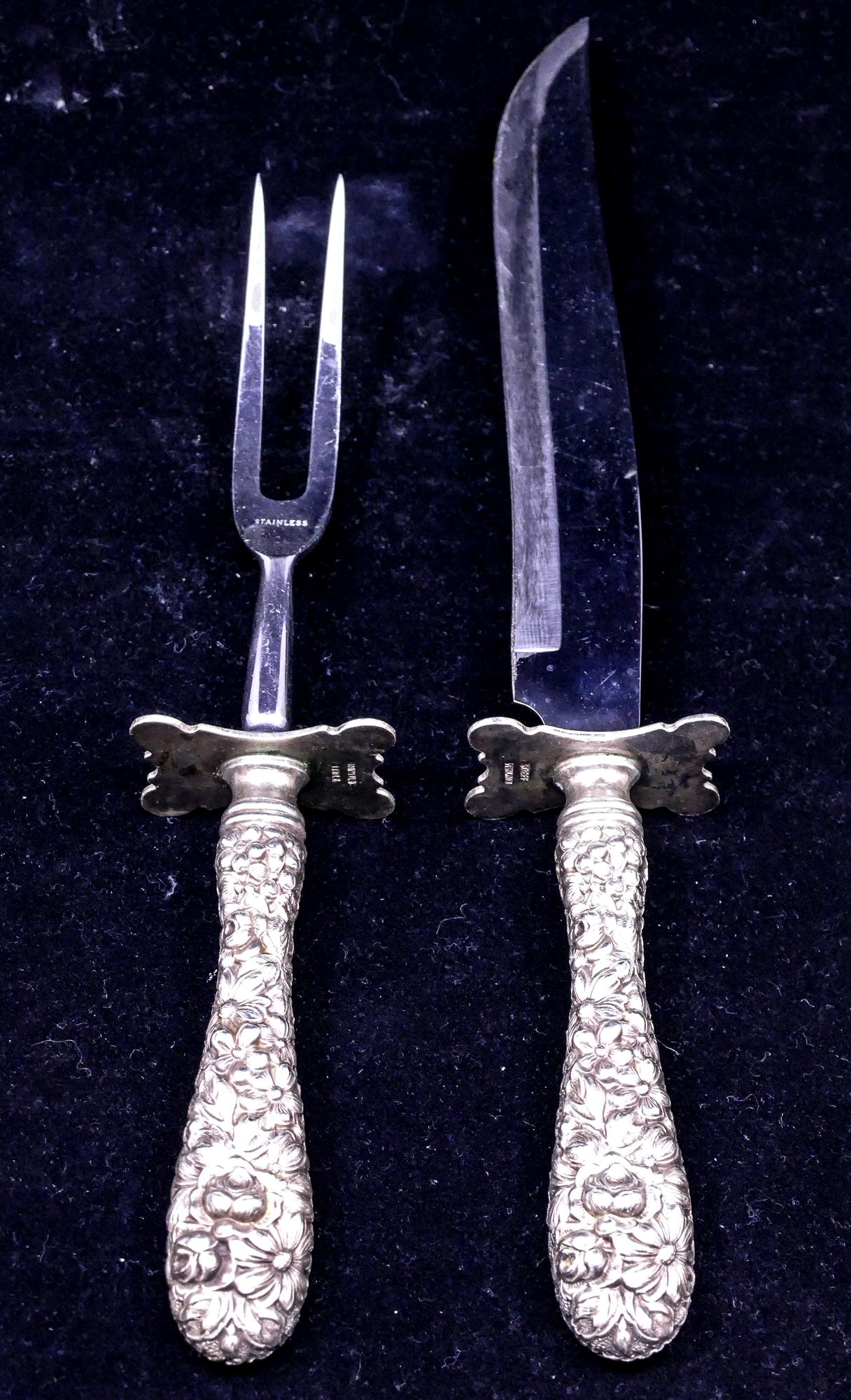 Stieff Repousse Sterling Handled