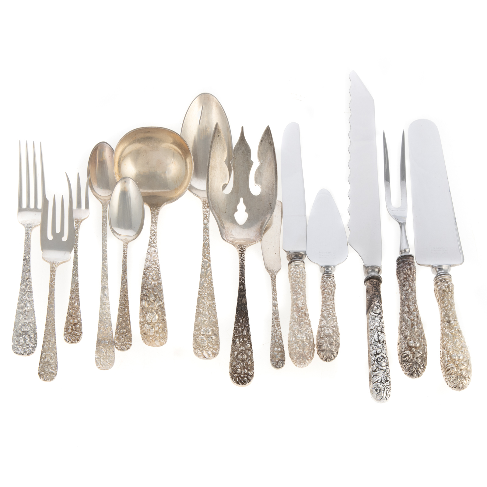 STIEFF STERLING "ROSE" FLATWARE