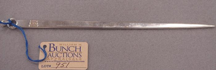 Stieff sterling silver letter