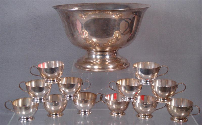 Stieff sterling silver punch bowl