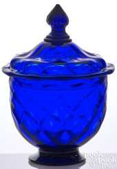 STIEGEL TYPE BLOWN COBALT GLAS