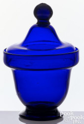 STIEGEL-TYPE BLOWN COBALT GLAS
