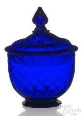 STIEGEL-TYPE BLOWN COBALT GLAS