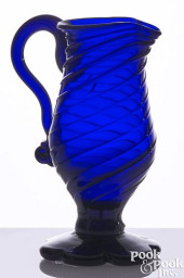STIEGEL-TYPE BLOWN COBALT GLAS