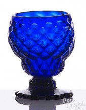STIEGEL-TYPE BLOWN COBALT GLAS