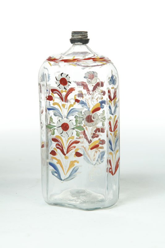 STIEGEL-TYPE BOTTLE.  American  1st